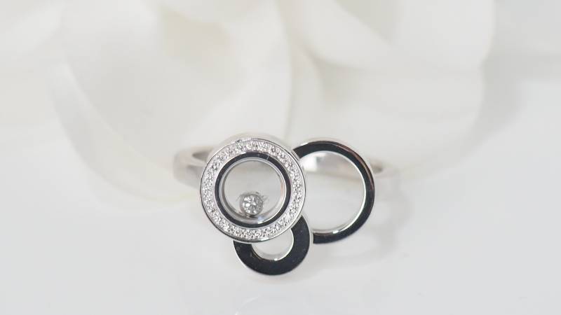 Acheter bague Chopard Happy Diamonds en or et diamants Comportant trois anneaux en vente près d'Aubagne