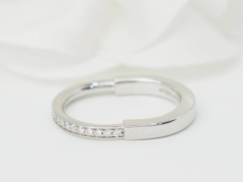 Acheter bague Tiffany & Co en or blanc et diamants en vente à Marseille