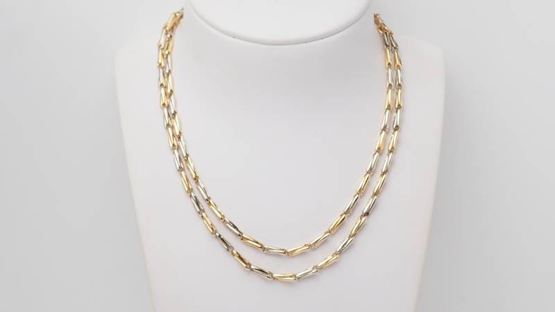 Collier Sautoir Cartier en or jaune grain d' avoine en vente à Marseille - rf 32383