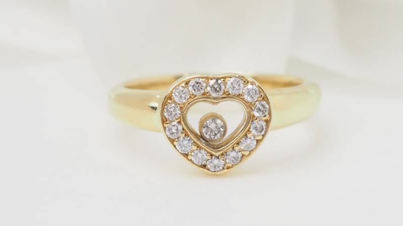 Bague Chopard en or jaune et diamants 